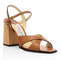 JIMMY CHOO - JOYA 85 VACHETTA LEATHER SANDALS **FREE SHIPPING**